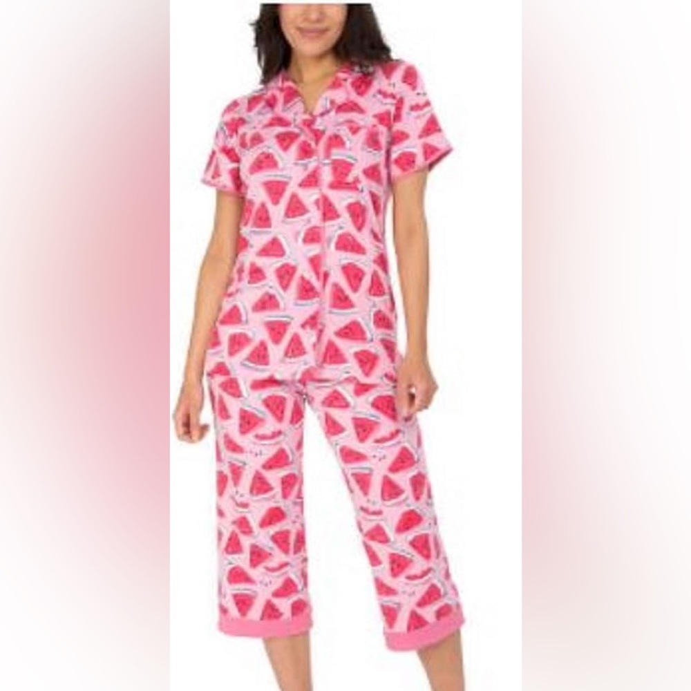 Munki Munki Summer Watermelon TOP ONLY, Size Large